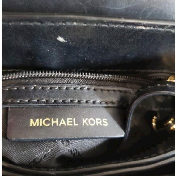 MICHAEL Michael Kors Gramercy Chain Embossed Leather Satchel.RARE & OUT OF STOCK - Picture 3 of 4